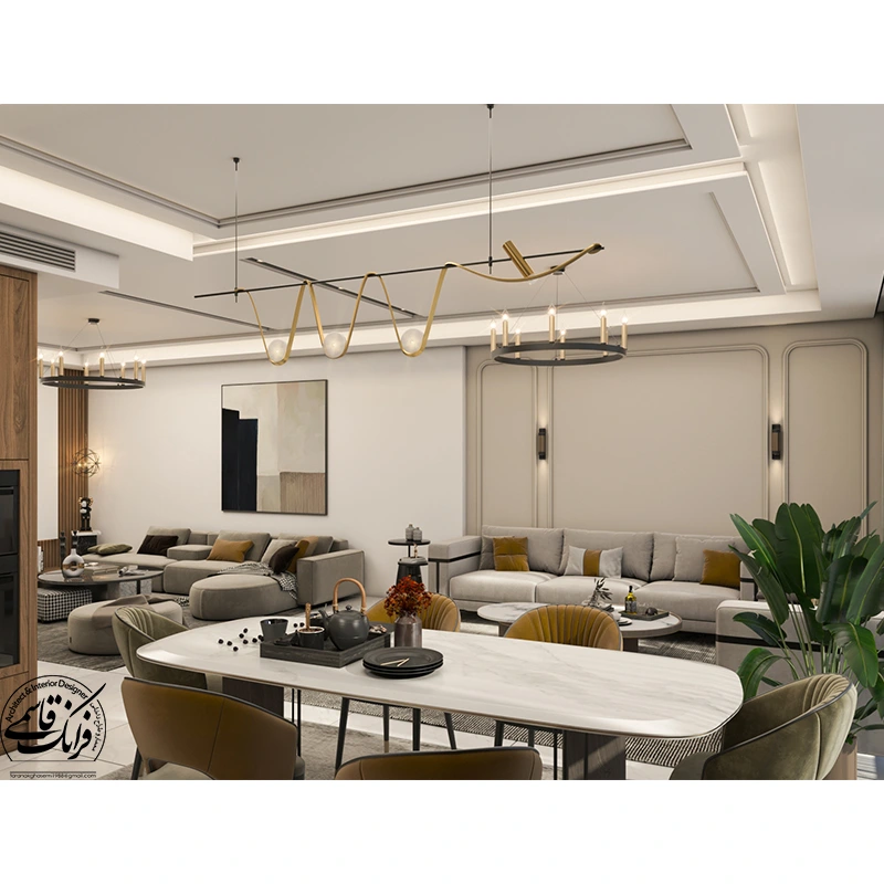 نمونه طراحی دکوراسیون داخلی
